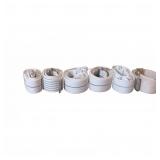 White Gait Belts with Metal & Plastic Buckles