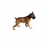 Vintage Boxer Dog Porcelain Figurine