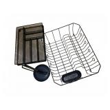 Black Metal Desk & Kitchen Organizers Trio