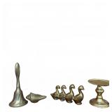 Four Brass Decorative Items