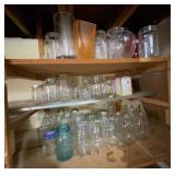 Vintage Ball Mason Jars & Assorted Glassware