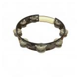 Black Percussion Tambourine with Plastic Grip