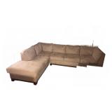 Large Modern Sectional Sofa in Beige