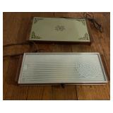 Vintage Electric Glass & Metal Warming Trays
