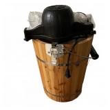 Electric Wood Bucket Ice Cream Maker