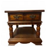 Lenoir House Broyhill Two-Drawer End Table