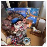 Americana Decor Wreath, Dolls & Sky Lantern