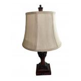 Traditional Carved Wood Table Lamp