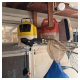 Fishing Equipment: Bait Buckets, Nets & Cooler