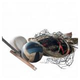 Volleyballs & Net with Balls