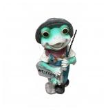 Frog Gardener Figurine With Welcome Sign