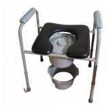 Adjustable Portable Bedside Commode Chair