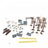 Mantua Coal HO Railroad Signs & Poles Set