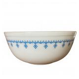Pyrex Snowflake Blue 404 Mixing Bowl