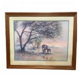 Sambataro Framed Horse & Foal Print