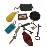 Vintage Keychains, Keys & Trinket Collection