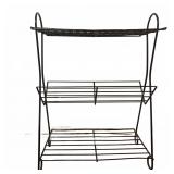 Metal Wire Three-Tier Storage Rack