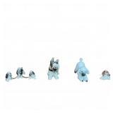 Porcelain Dog Figurines Assortment