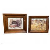 Framed Americana Prints with Rustic Scenes