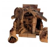 Carved Olive Wood Nativity Set & Ornaments