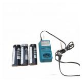 Makita DC9700 Fast Charger & Three 7000 Batteries