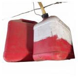 Two Blitz Gasoline Fuel Cans 5 Gallon