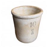 10 Gallon Stoneware Crock with Blue Ribbon Mark
