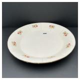 Heavy Ceramic 12' Serving Tray Raised Flowers OLD