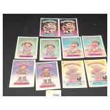 5 Pair Vtg 1985 Garbage Pail Kids Stickers A&B's