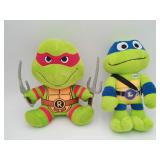 2 TMNT Plush Raphael & Leonardo 8'