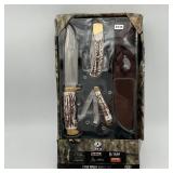 Mossy Oak Stag Finish Knife Set *