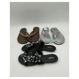 Three pairs of Maurices sandals NEW S 6