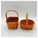 2 Small Longaberger Baskets 1996, 1999 ACS