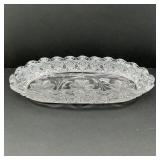American Brilliant Cut Glass 11' Celery Dish