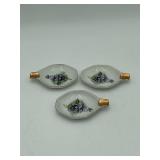 3 Lefton Ashtray Trinket Dishes
