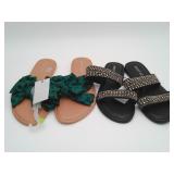 2 Pair NEW WEST LOOP Sandals Women's 5/6 & 7/8