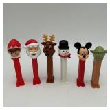 Lot of 6 PEZ, Santa, Mickey, YODA, Frosty & More