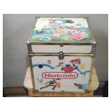 LOOK Vtg Nintendo Super Mario Zelda Wood Toy Chest