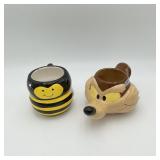 Wile E Coyote and Pfaltzgraff Bumble Bee Cups