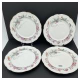 4 Haviland Rice & Burnett 8' Plates Rare Pattern