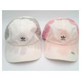 2 Adidas Relaxed Tie Dye Strapback Caps Hats