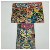 3 Comic Books THE AVENGERS 1980's