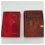 2 Antique Books 1800's House of 7 Gables