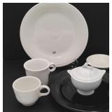 Odd Lot Fiesta Ware, Laughlin, Mikasa Plates Cups