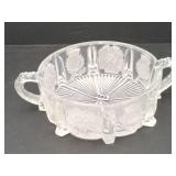 EAPG Higbee Delta Paneled Thistle Round Dish