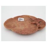 Vtg Hand Carved Soapstone Trinket Dish Ashtray