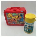Sesame Street Plastic Lunch Box w/Thermos
