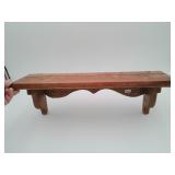 Wooden 18' Hanging Shelf Plate Rack