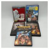 Lot of 5 DVDs Harry Potter, Big Hero