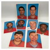 Set of 8 Schnucks 1987 6'x9' Cardinal Pictures